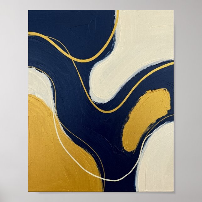 Fluss der Marine und Gildenströme Poster (Vorne)