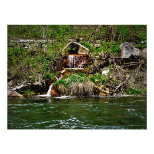 "Fluss der Mühle" Fotodruck