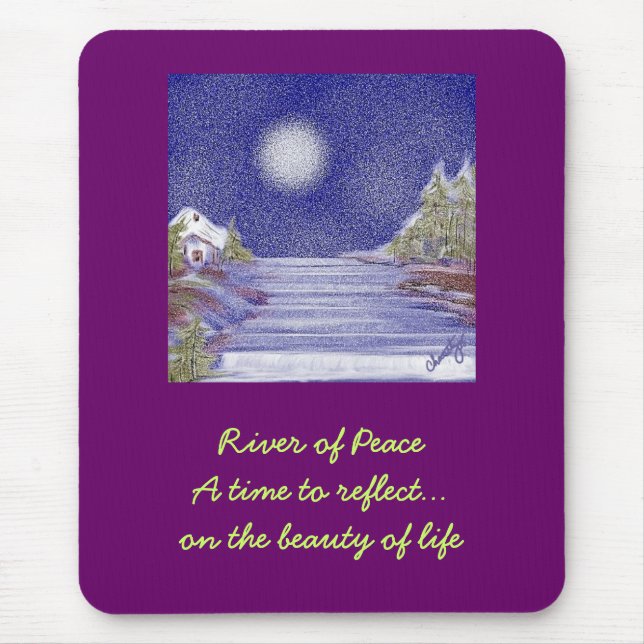 Fluss des Friedens Mousepad (Vorne)