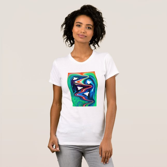 Fluss des Lebens T-Shirt (Vorne ganz)