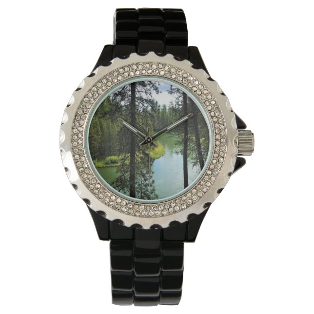 Fluss Deschutes, OR Armbanduhr (Vorderseite)