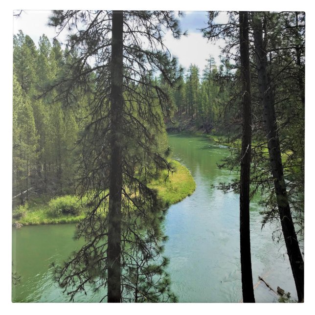 Fluss Deschutes, OR Fliese (Vorderseite)