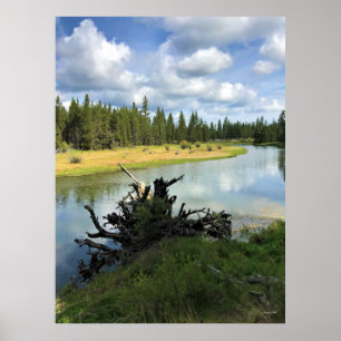 Fluss Deschutes, OR Poster