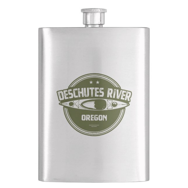 Fluss Deschutes, Oregon Flachmann (Vorderseite)