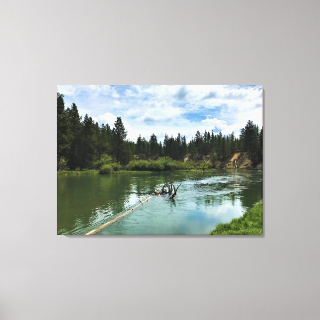 Fluss Deschutes, Oregon Leinwanddruck (Vorderseite)