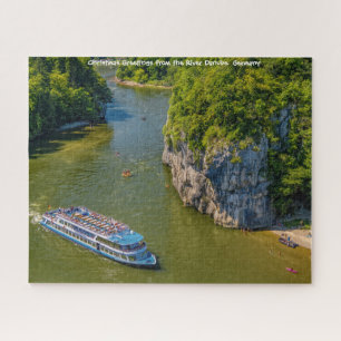 Fluss Donau Deutschland. Puzzle