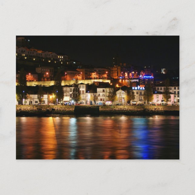 Fluss Douro in Porto, Portugal Postkarte (Vorderseite)