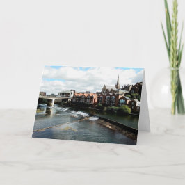 Fluss Durham, weiße Brücke Karte