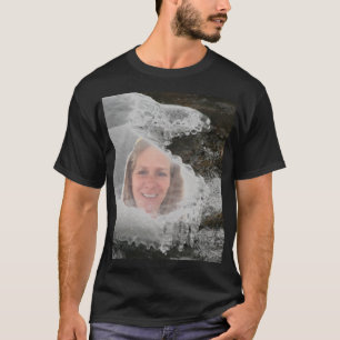Fluss-Eiszapfen-Foto-Rahmen T-Shirt