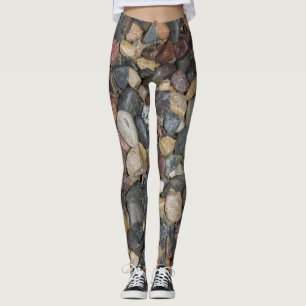 Fluss-Felsen-Entwurf Leggings
