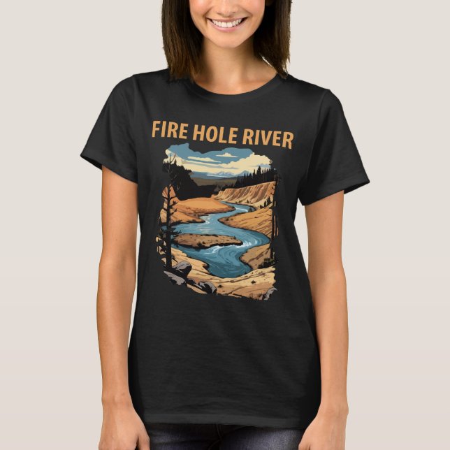 Fluss Fire Hole T-Shirt (Vorderseite)