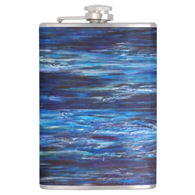 Fluss-Flasche Flachmann (Vorderseite)