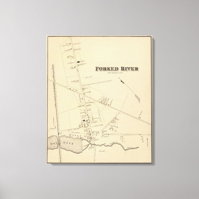 Fluss "Gardasee", New Jersey Leinwanddruck (Vorderseite)