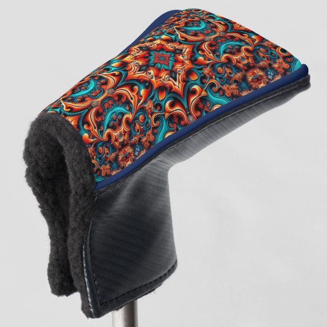 Fluss - Gold Head Cover Golf Headcover (3/4 Vorderseite)