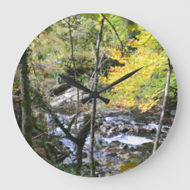 Fluss Große Wanduhr (Vorderseite)