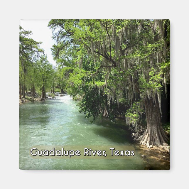 Fluss Guadalupe in Gruene, Texas Magnet (Vorne)