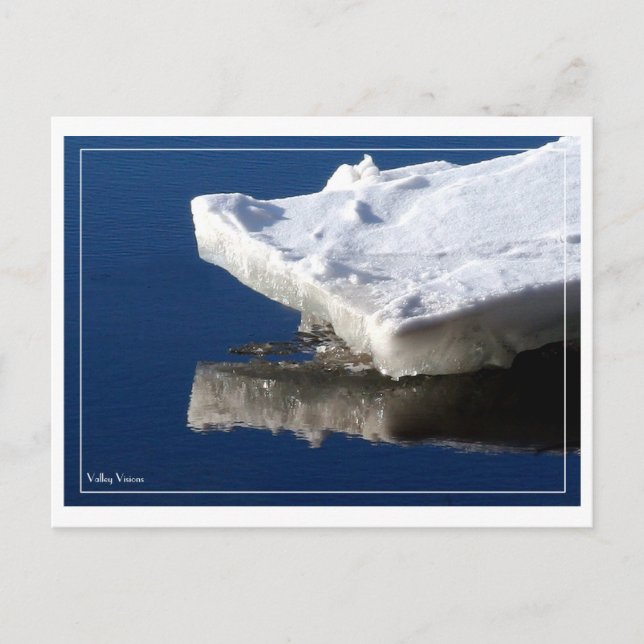 Fluss Ice Postkarte (Vorderseite)