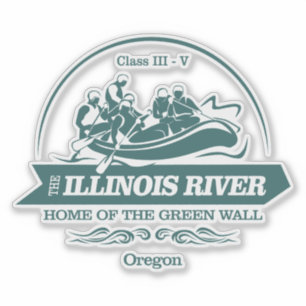 Fluss Illinois (Rafting 2) Aufkleber