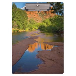 Fluss in Red Rock Crossing, Arizona Klemmbrett