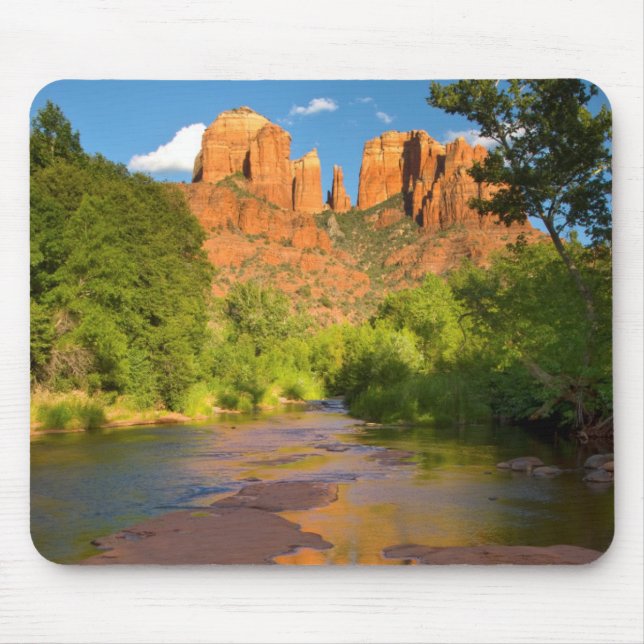 Fluss in Red Rock Crossing, Arizona Mousepad (Vorne)