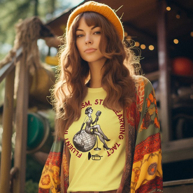 FLUSS IN SARCASM NOCH LERNEN TACT-T - Shirt (Rock our 'FLUENT IN SARCASM' tee - perfect diplomacy with a dash of irony!)