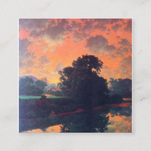 Fluss in Scutney durch Maxfield Parrish Quadratische Visitenkarte