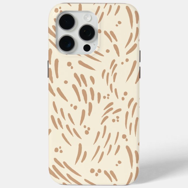 Fluss in Tan und Creme Case-Mate iPhone Hülle (Rückseite)