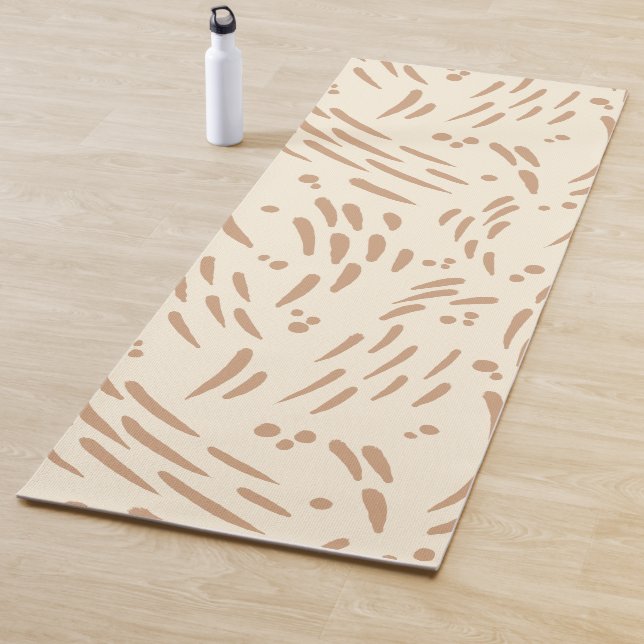 Fluss in Tan und Creme Yogamatte (Beispiel)