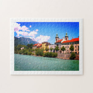 Fluss Inn in Innsbruck Österreich