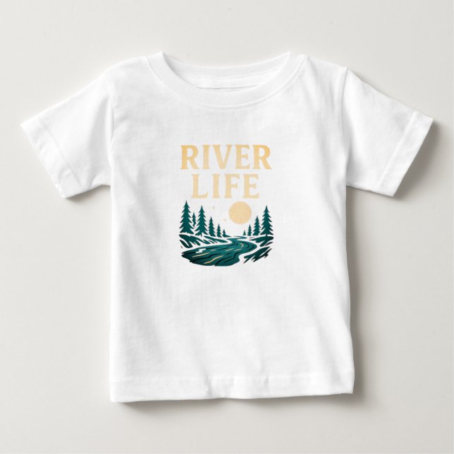 Fluss ist T - Shirt des Lebens - Natur Inspiriert (Vorderseite)