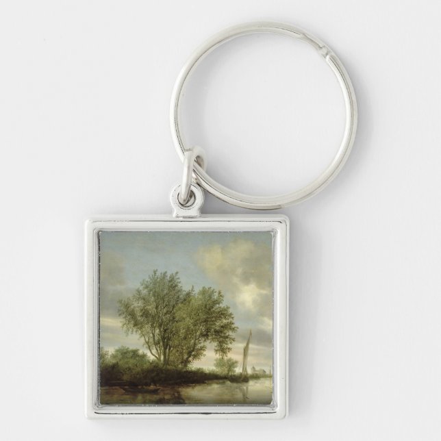 Fluss-Landschaft, 1645 Schlüsselanhänger (Vorne)