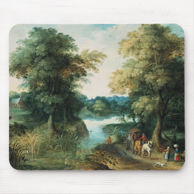 Fluss-Landschaft Mousepad (Vorne)