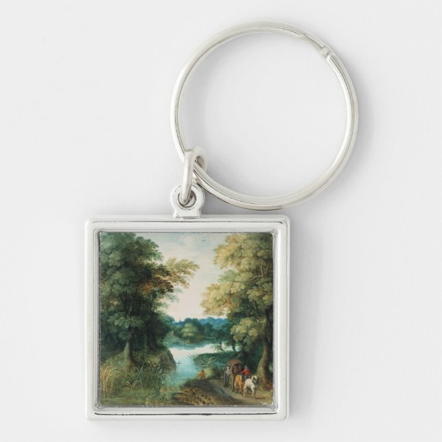 Fluss-Landschaft Schlüsselanhänger (Vorne)