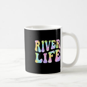 Fluss Leben Spaß Angeln Bootfahren Flussbum Frauen Kaffeetasse