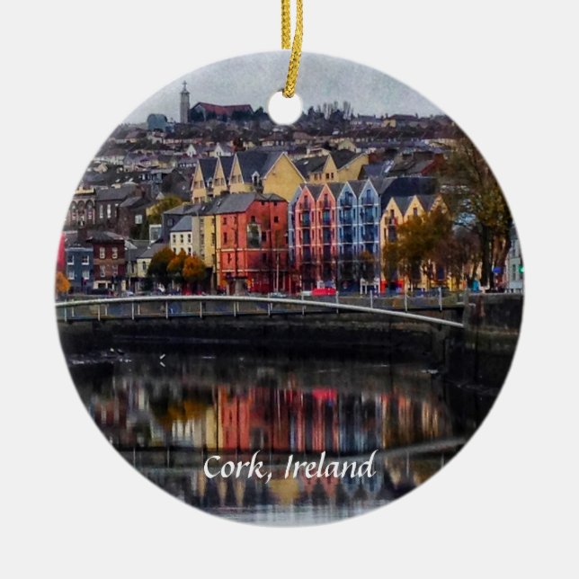 Fluss-Lee, Korken-Irland-Verzierung Keramik Ornament (Vorne)