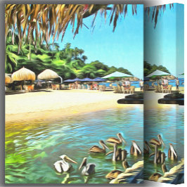 Fluss Meets Ocean 0330 Art Leinwanddruck