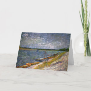 Fluss mit Rudelbooten von Vincent van Gogh Karte