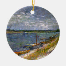 Fluss mit Ruderbooten von Vincent van Gogh
