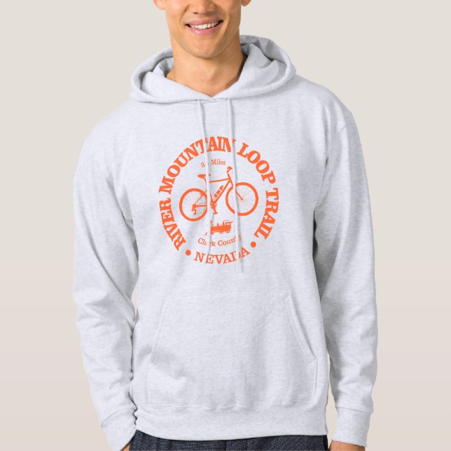Fluss Mountain Loop Trail (Radfahren) Hoodie (Vorderseite)