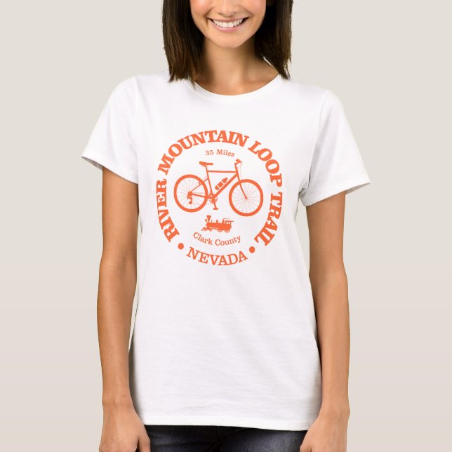 Fluss Mountain Loop Trail (Radfahren) T-Shirt (Vorderseite)