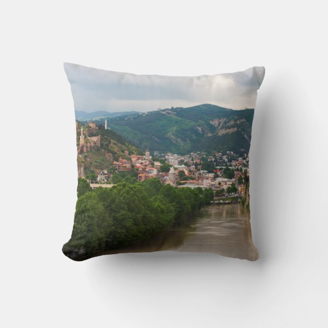 Fluss Mt'kVari Flows, Tiflis Kissen (Vorderseite)