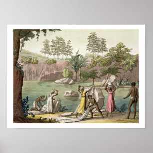 Fluss nahe San Benedetto, Madagaskar, überziehen Poster