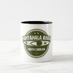 Fluss Nantahala, North Carolina Zweifarbige Tasse