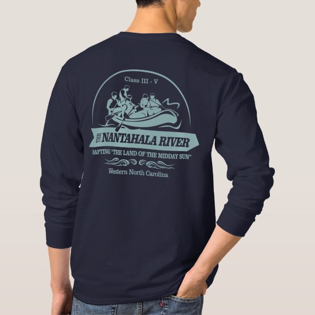Fluss Nantahala (Rafting2) T-Shirt (Rückseite)