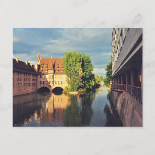 Fluss Nürnberg Postkarte