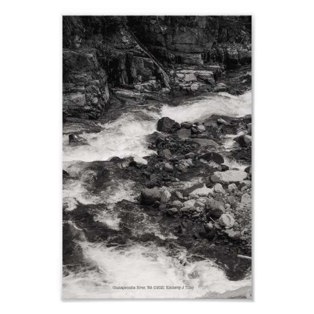 Fluss Ohanapecoshs, WA Fotodruck (Vorne)