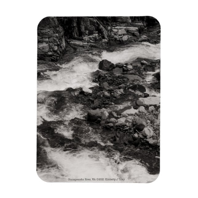 Fluss Ohanapecoshs, WA Magnet (Vertikal)