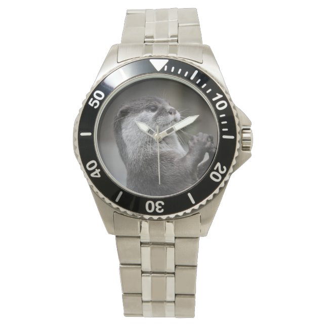 Fluss Otter Armbanduhr (Vorderseite)