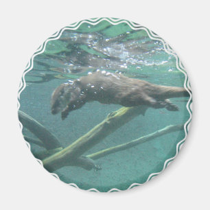 Fluss Otter Magnet