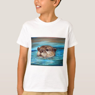 Fluss Otter Painting T-Shirt